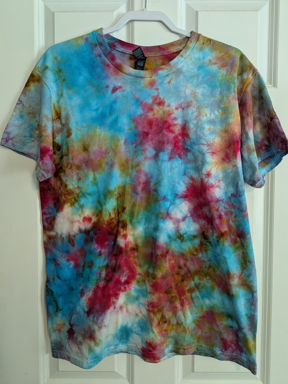 Tie-Dye Short Sleeve Crewneck Shirt - Multicolor